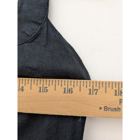 Abercrombie & Fitch Womens Mini Dress Wide Strap Back Smocked Black Size Medium - Picture 5 of 13